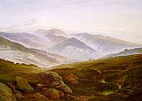 Caspar David Friedrich Canvas Paintings - Riesengebirge